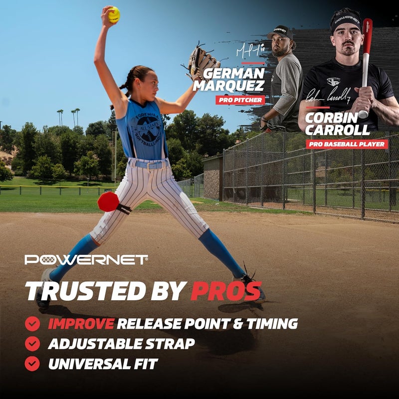 PowerNet Windmill Trainer Softball Pitching Aid, Improves Release Point & Timing, Instant Feedback Softball Training Equipment, Adjustable Pitching Trainer, 2 Pack - Image 2